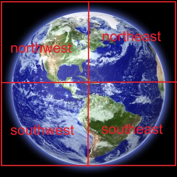 FOUR SIDED EARTH TIME CUBE